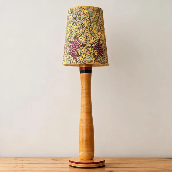 Channapatna_Wood_Multicolor_Striped_Khambha_Table_Lamp_Base
