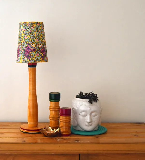 Channapatna_Wood_Multicolor_Striped_Khambha_Table_Lamp_Base