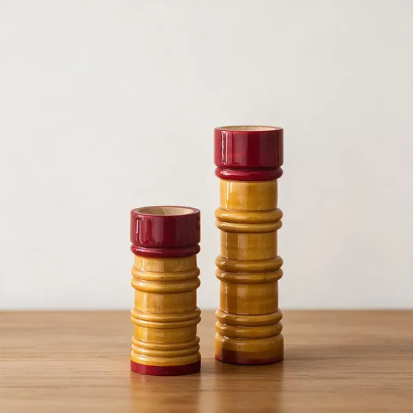 Channapatna_Wood_Traditional_Handpainted_Long_Tea_Light_Holder