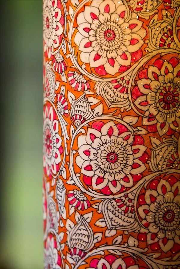 Peacock_Blooms'_Hand-painted_On_Leather_Cylinder_Floor_Lamp