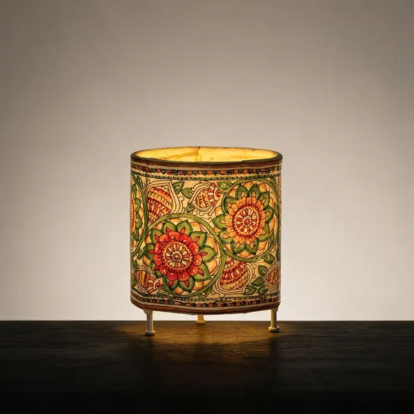 Parchment_Leather_Marigold_Cylinder_Tea_Light_Holder