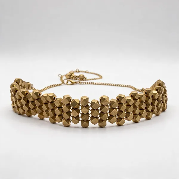 Metallic_Brass_Dokra_Beaded_Handcrafted_Choker_For_Women