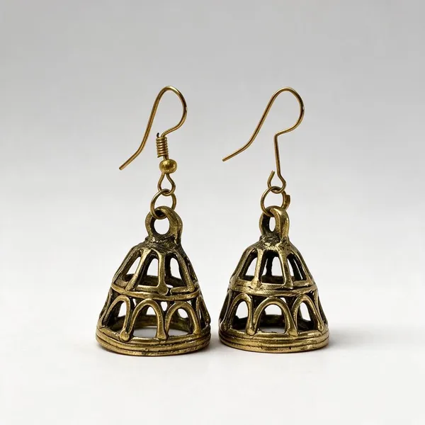 Metallic_Brass_Dokra_Jhumka_Earrings_For_Women