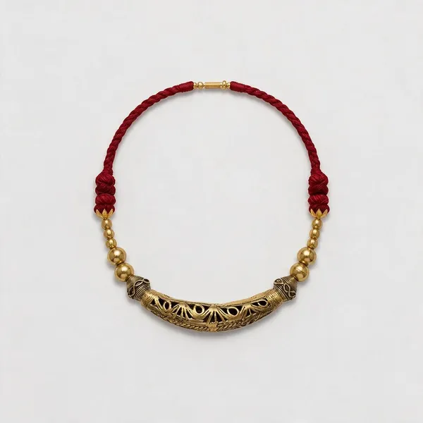 Metallic_Brass_Dokra_Half_Moon_Handcrafted_Necklace_For_Women