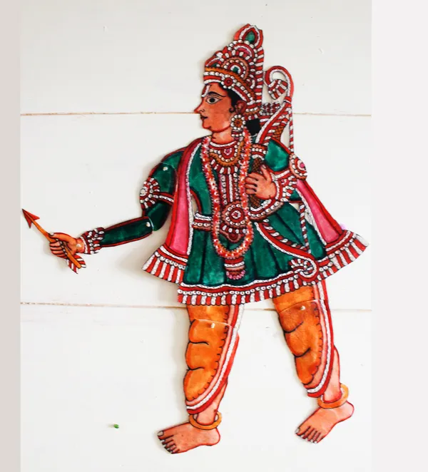 Laxman_Traditional_Leather_Puppet_Wall_Hanging
