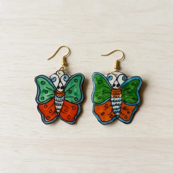 Multicolor_Parchment_Leather_Butterfly_Puppet_Earrings_For_Women
