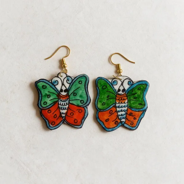 Multicolor_Parchment_Leather_Butterfly_Puppet_Earrings_For_Women