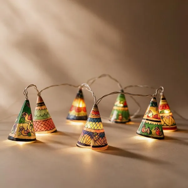 Parchment_Leather_Ethnic_Conical_LED_Fairy_Lights_30_Cones_5_Mtr
