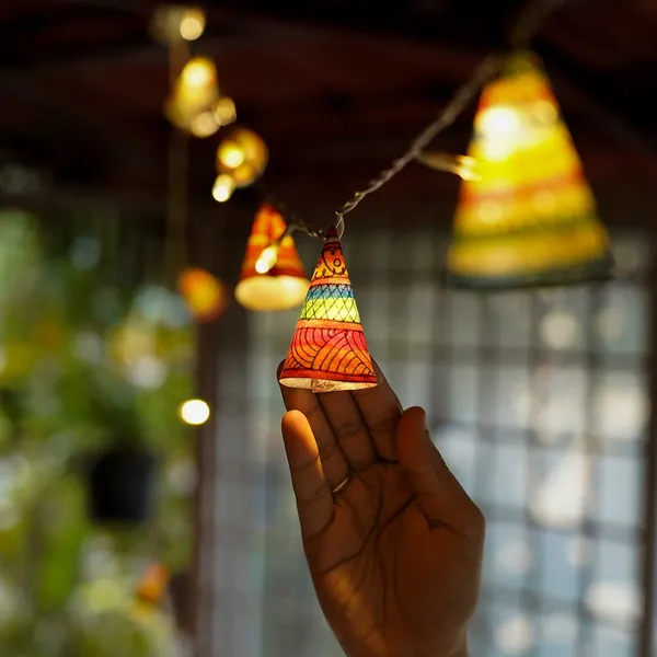 Conical__Ethnic_Tholu_Bommalata_LED_Fairy_Lights_|_30_Cones_|_36_bulbs_|_5_Mtr