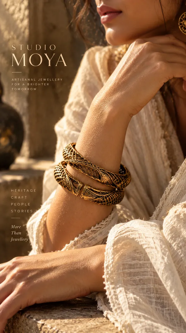 Kosha'_Dokra_Mesh_Bangles_Set_of_2