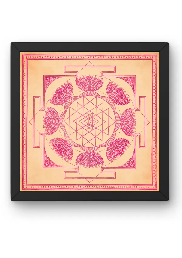 Pattachitra_Art_Series-_SHREEYANTRA-_SHOBHA_|_HANDPAINTED_|_15.5"_X_15.5"
