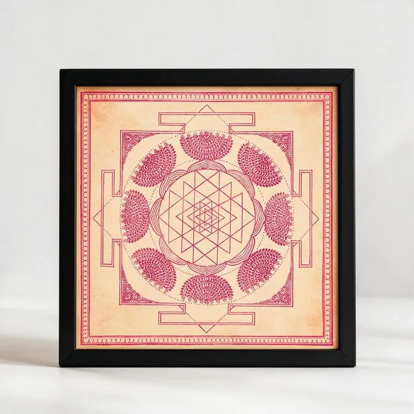 Handmade_Paper_Pattachitra_Shree_Yantra_Wall_Art