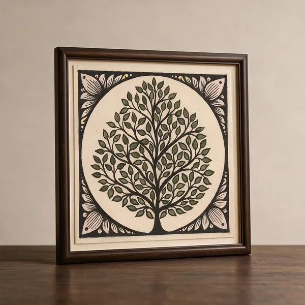 Handmade_Paper_Pattachitra_Tree_Of_Life_Neem_Wall_Art