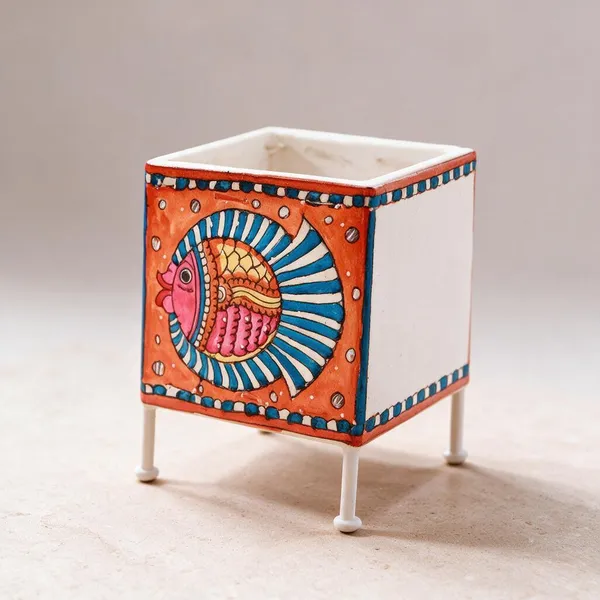 Parchment_Leather_Kathputli_Square_Tea_Light_Holder