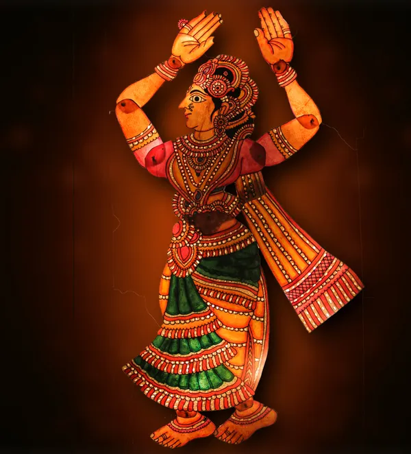 Sita_Multi_Traditional_Leather_Puppet_Wall_Hanging
