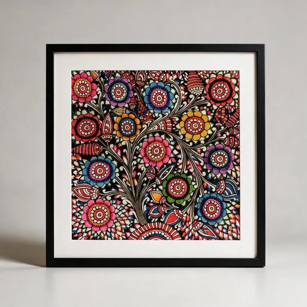 Parchment_Leather_Tholu_Bommalata_Tree_Of_Life_Wall_Art