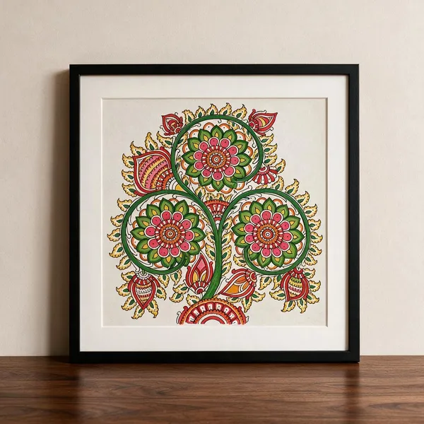 Parchment_Leather_Tholu_Bommalata_Tree_Of_Life_Wall_Art