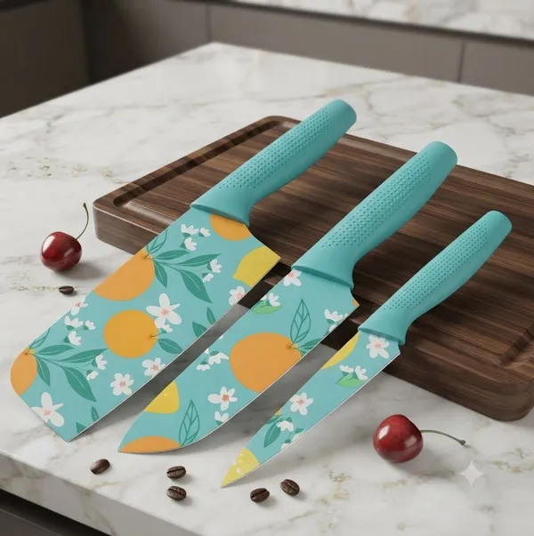 Metal_Floral_Fruit_Print_Three-Piece_Kitchen_Knife_Set