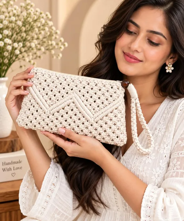 Handcrafted_Macrame_Zipper_Clutch_Purse_