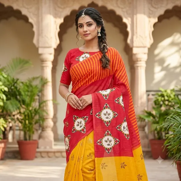 Multicolor_Printed_Ethnic_Saree_For_Women