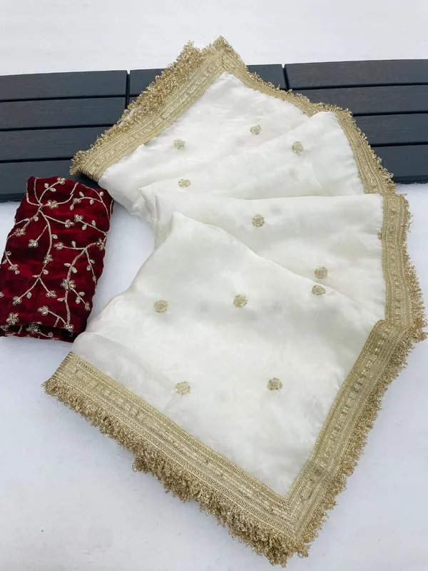 White_Sheer_Embellished_Saree_For_Women