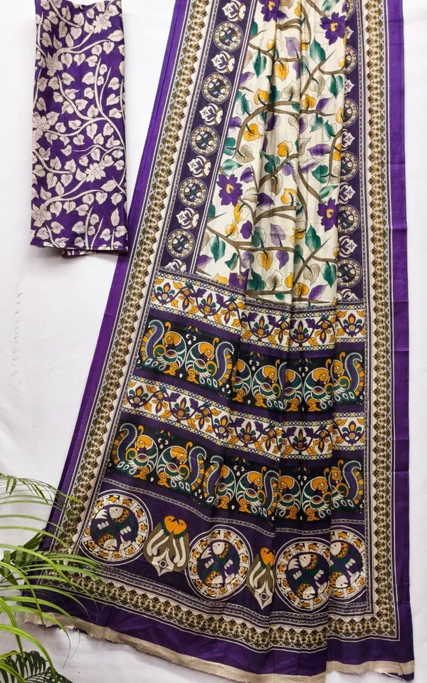 Purple_Printed_Saree_For_Women