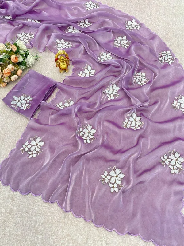 Purple_Organza_Embroidered_Saree_For_Women