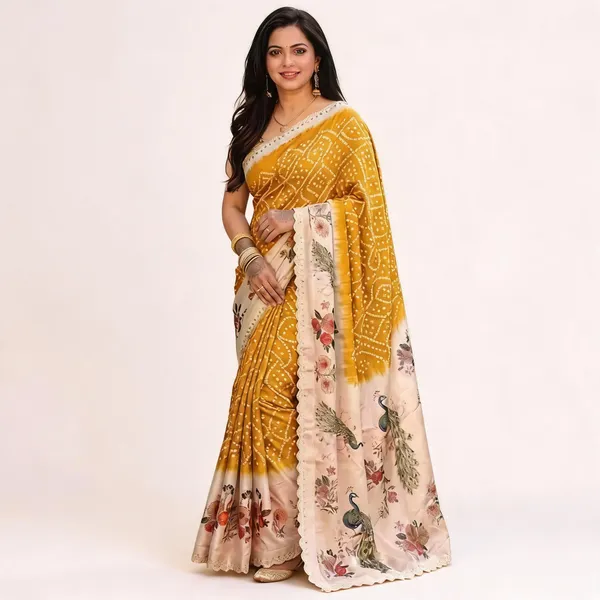 Mustard_Printed_Saree_For_Women