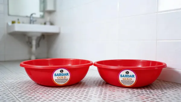 Red_Plastic_Utility_Tub_For_Bathroom_&_Household_Use