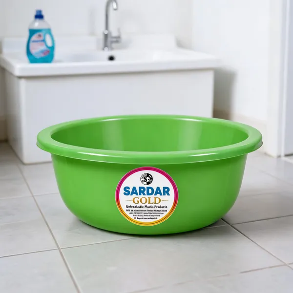 Green_Plastic_Utility_Tub_For_Household_Use