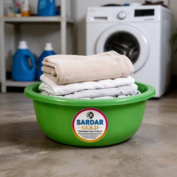 Green_Plastic_Utility_Tub_For_Household_Use