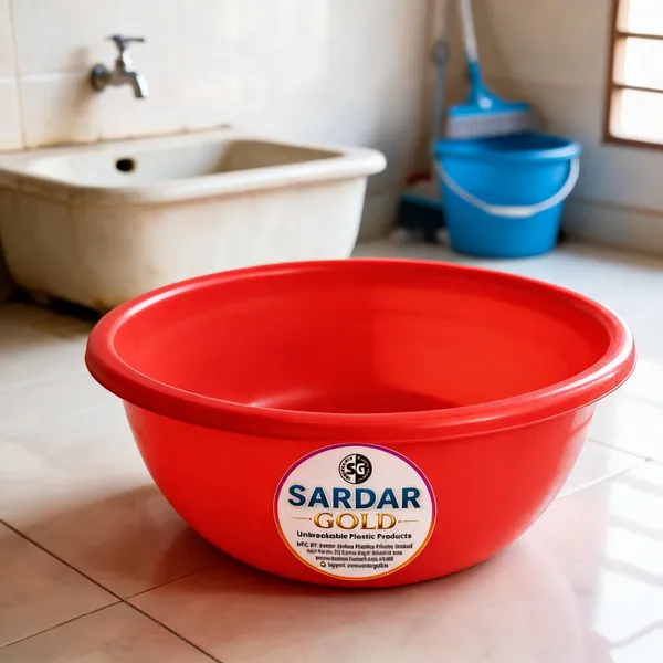 Red_Plastic_Utility_Tub_For_Household_Use