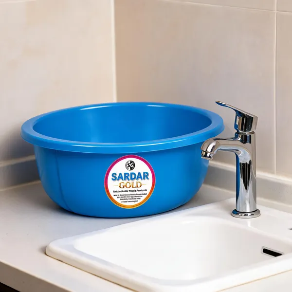 Blue_Plastic_Utility_Tub_For_Painting