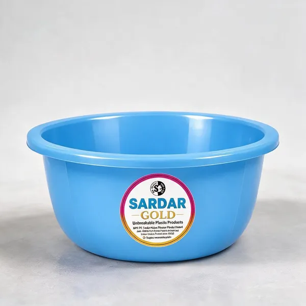 Blue_Plastic_Utility_Tub_For_Household_Use