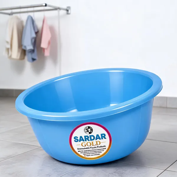 Blue_Plastic_Utility_Tub_For_Household_Use