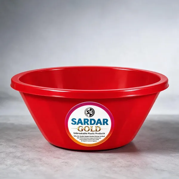Red_Plastic_Utility_Tub_For_Household_Use
