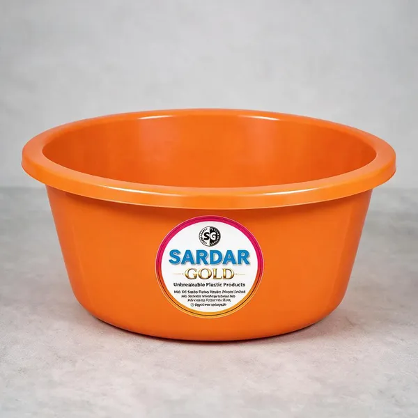 Orange_Plastic_Utility_Tub_For_Milk_Storage