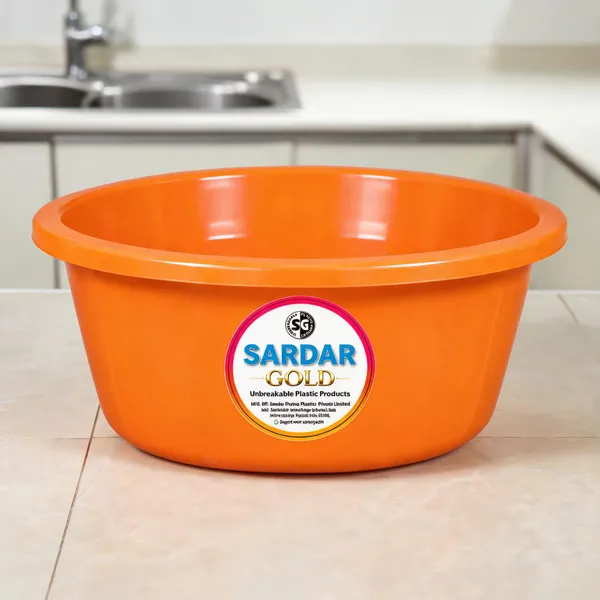 Orange_Plastic_Utility_Tub_For_Milk_Storage