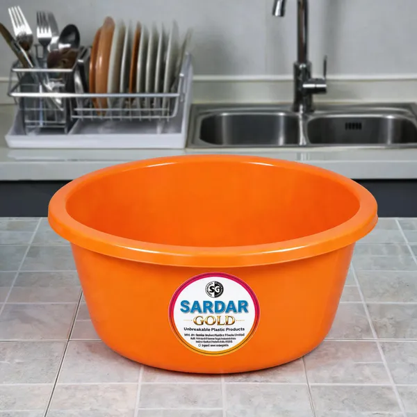 Orange_Plastic_Utility_Tub_For_Milk_Storage