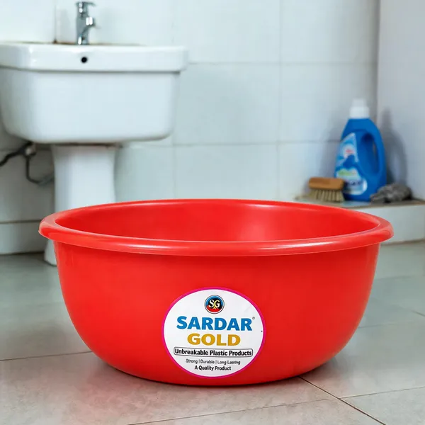 Red_Plastic_Utility_Tub_For_Household_Use