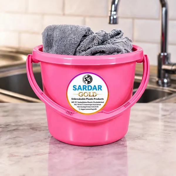 Pink_Plastic_Utility_Bucket_For_Household_Use