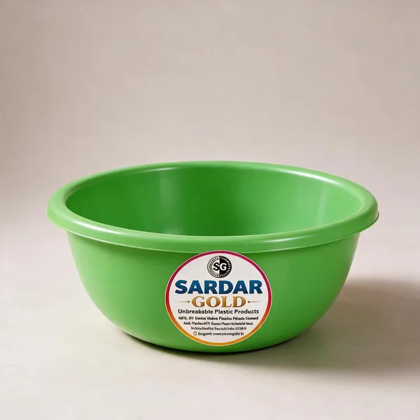 Green_Plastic_Tub_For_Household_Use