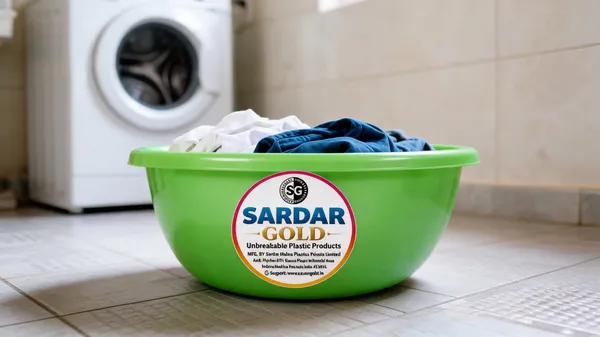 Green_Plastic_Tub_For_Household_Use