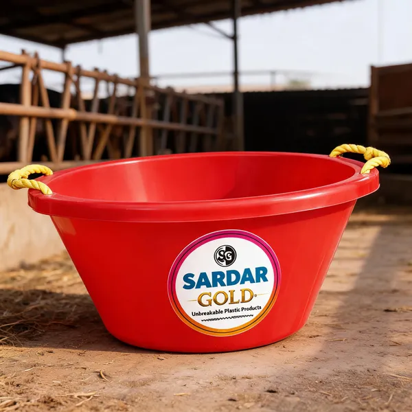 Red_Plastic_Animal_Feed_Tub_For_Animal_Feeding