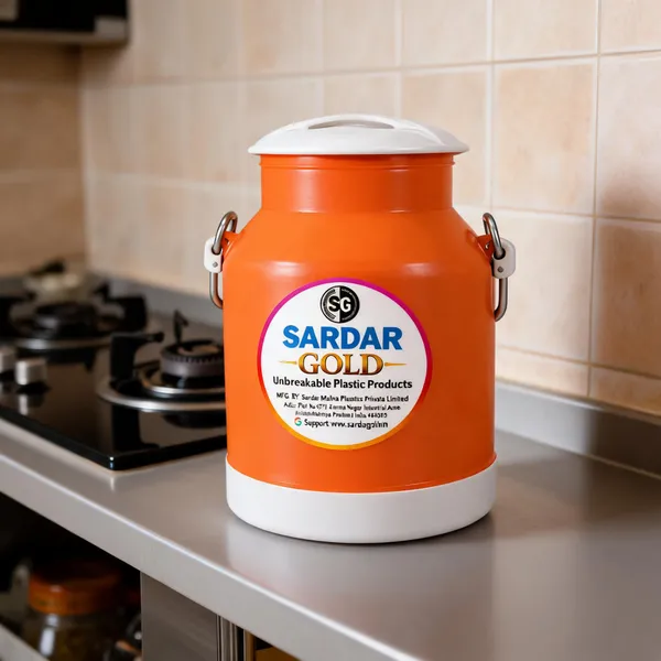 Orange_Plastic_Storage_Can_For_Household_Storage