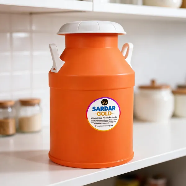 Orange_Plastic_Storage_Can_For_Household_Storage