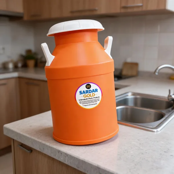Orange_Plastic_Storage_Can_For_Household_Storage