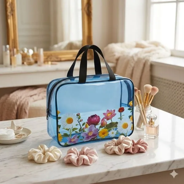 Blue_Transparent_Floral_Print_Cosmetic_Bag_for_Women