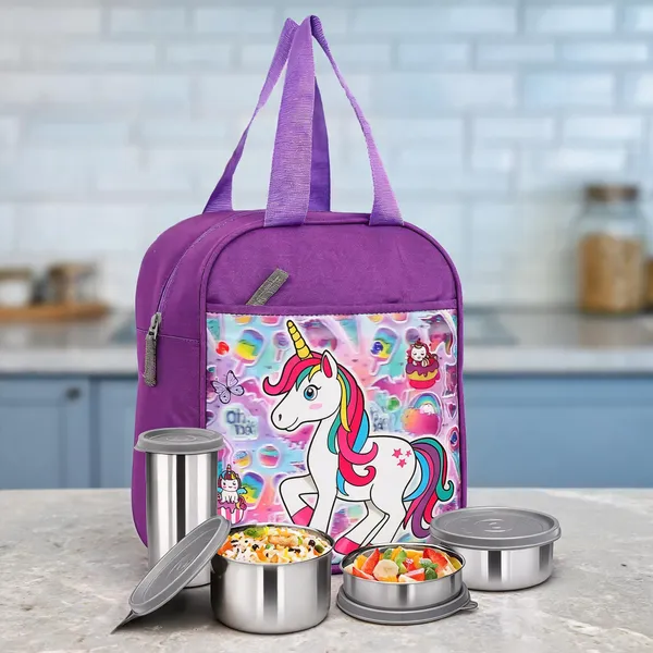 Purple_Unicorn_Print_Lunch_Bag_Set_For_Girls