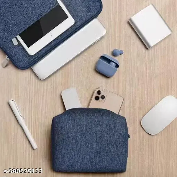 Blue_Fabric_Zippered_Laptop_Sleeve_And_Organizer_Pouch_Set